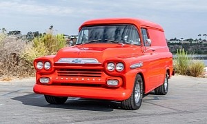 Salvaged 1959 Chevrolet Apache Panel Van Turns Into the Perfect Restomod