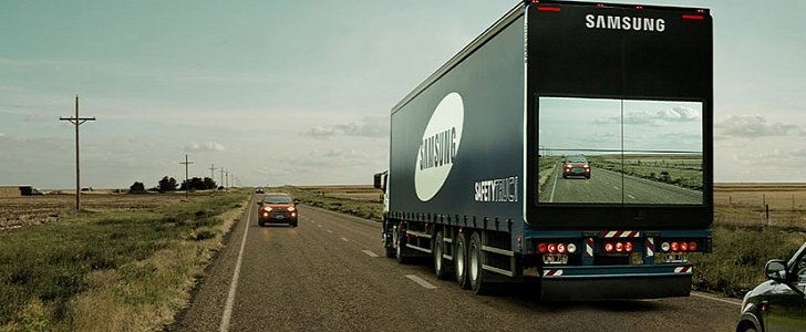 Samsung  Makes Trucks "Transparent" for Safer Overtaking