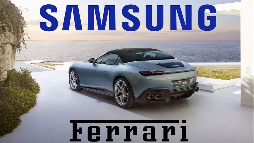 Samsung will provide the curved displays in Ferrari cars