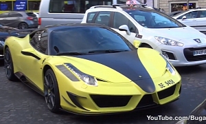 Samuel Eto'o Drives a Tuned Yellow Ferrari Through Paris