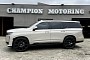 Sandstone 2022 Cadillac Escalade Rides Stealthy on Contrasting-Black 26 Inchers