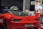 Santa Claus Was Caught Refueling His Ferrari 458 While Wearing a T-Shirt and Sneakers