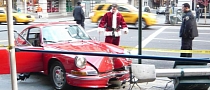 Santa Crashes Porsche 911 in New York