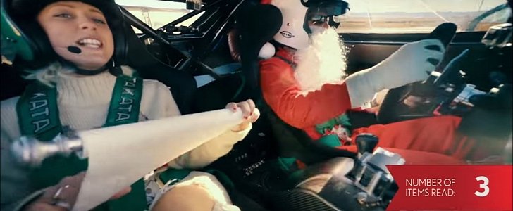 Santa's Hot Lap in a Lexus RC-F GT3