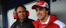 Santander President Visits Ferrari Garage at Jerez