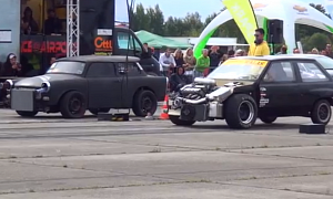 Satan's Trabant Races Frankenstein's Opel Corsa
