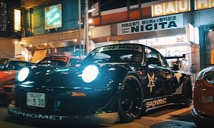 Satanic RWB Porsche 911 "Baphomet" Shows Up at Tokyo Rauh-Welt Begriff Meet