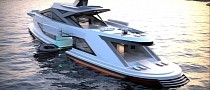 Saturnia Superyacht Concept Has Its Own Inner Harbor With Big Sliding Windows