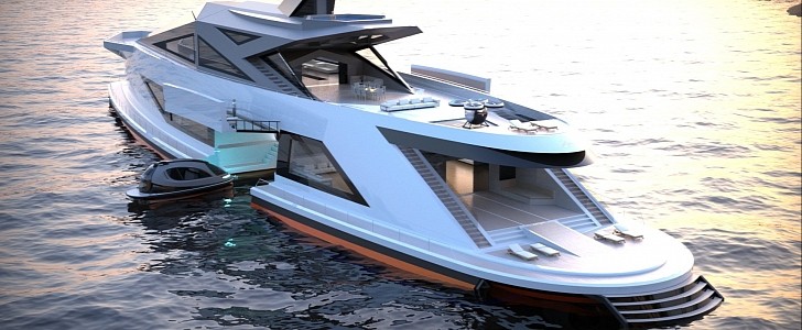 Lazzarini unveils its new design: the Saturnia superyacht