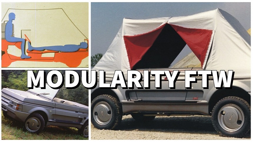 The Savio Freely concept was a Fiat Panda 4x4 turned modular