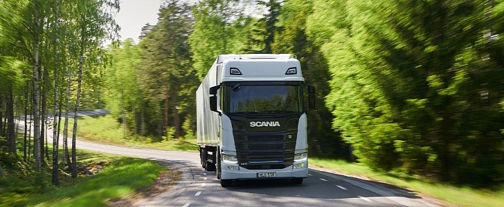 Scania electric truck for long-haul