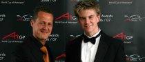 Schumacher hands A1GP trophy