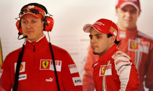 Schumacher Has Lunch with Massa in Ferrari's Motorhome