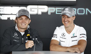 Schumacher’s Team-mates Defend the German’s Overtaking Move