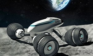 Sci-Fi Vehicle Rendering Looks Like a NASA-Branded Remote-Controlled Car