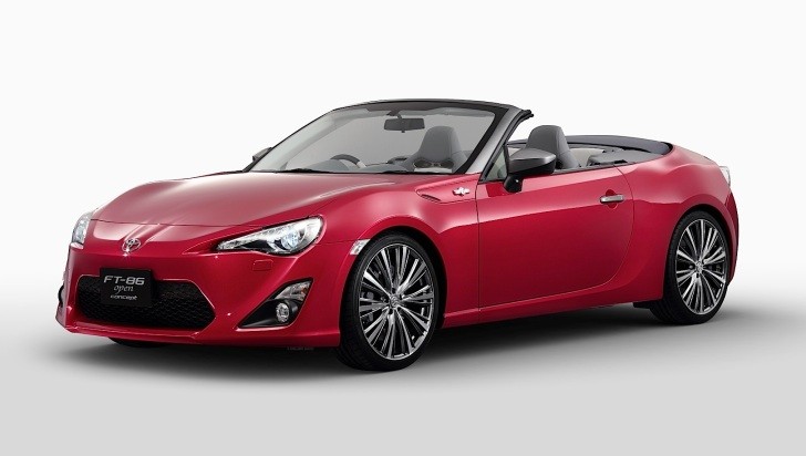 Red Toyota GT 86 convertible concept