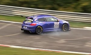 Scirocco VLN Nurburgring Near-Crash Is a Thing of Beauty and Luck