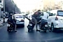 Scooter Idiot Starts Street Fight