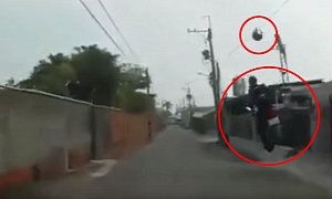 Scooters Can Fly and So Can Unstrapped Helmets