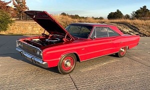 Scorch Red 1967 Dodge Coronet R/T Flexes HEMI V8 Just in Time for Christmas