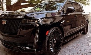 Scott Disick Fits His Murdered-Out Cadillac Escalade With Dark-as-Night Forgiatos