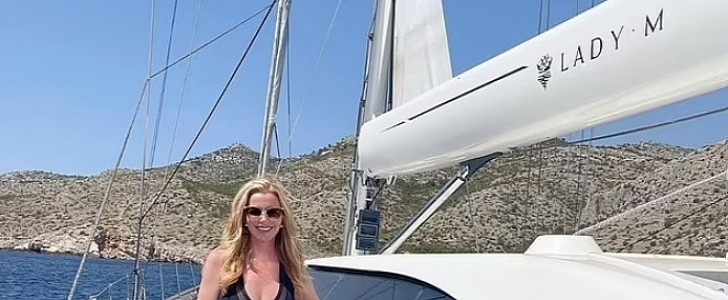 Michelle Mone's Lady M sail yacht