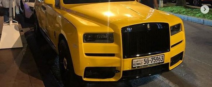 Screaming Yellow Rolls-Royce Cullinan