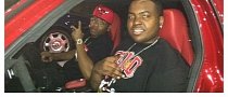 Sean Kingston Is Driving His Red Mercedes SLS AMG in New Video