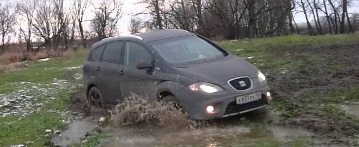 SEAT Altea Freetrack Plays in Mud and Snow, Is as Good as any Crossover