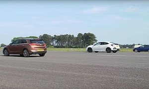 SEAT Leon vs. Honda Civic vs. Hyundai i30 Race Has No Hot Hatchbacks