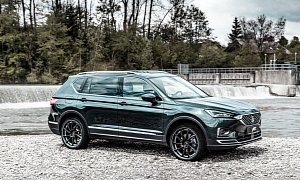 SEAT Tarraco Gets 220 HP for 2.0 TDI and Huge Wheels from ABT