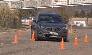 SEAT Tarraco Moose Test: Strong Intervention from Electronics