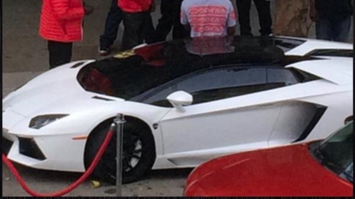 Marshawn Lynch Surrounds His Parked Lambo with Velvet Ropes
