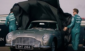 Sebastian Vettel and Lance Stroll Channel Their Inner James Bond with Iconic DB5