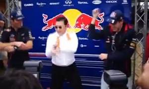 Sebastian Vettel Does Gangnam Style Dance