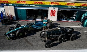 Sebastian Vettel Drives 100-Year-Old Aston Martin TT1 Grand Prix Car, Aka ‘Green Pea’