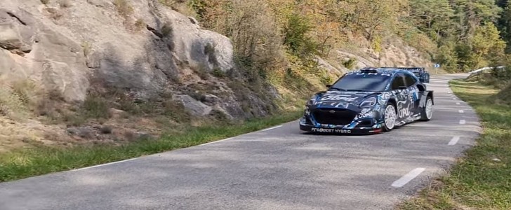 Sébastien Loeb tests 2022 M-Sport Ford Puma WRC Rally 1