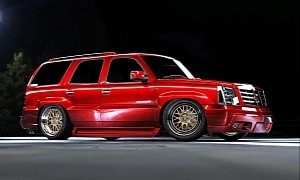 Second-Gen Caddy Escalade Becomes the Unlikely Target of Slammed Widebody CGIs