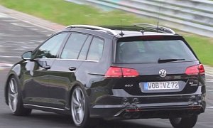 Second Golf R Estate Prototype Spotted with Quad Exhaust