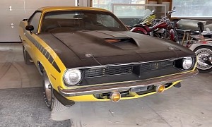 Secret Muscle Car Stash Includes Rare 1970 Plymouth Cuda AAR and Dodge Li'l Red Express