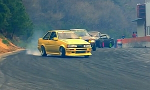 See a Batch of Drifting Toyota AE 86s