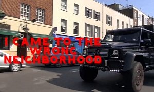 See a Brabus 700 6x6 Look Inappropriate in London Traffic