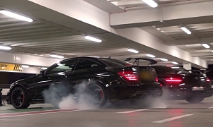 See a C 63 AMG Coupe Black Series Torment Its Rear Tires <span>· Video</span>