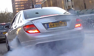 See a C 63 AMG Overpower Its Rear Brakes <span>· Video</span>