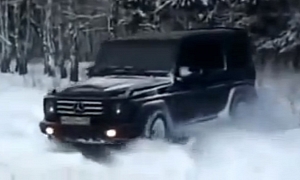See a Mercedes-Benz G 500 Create Its Own Road in The Snow