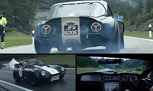 See and Hear the Spectacular TVR Griffith 400 Racing up a Mountain Pass