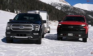 See the 2021 Ford F-150 Hybrid and a V8 Chevy Silverado Take On the Ike Gauntlet
