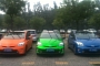 See Three Lively Colored Toyota Prii in China