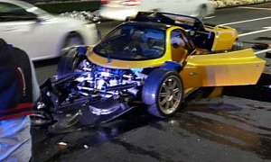 Seeing One of Only 25 Pagani Zonda F Totaled Might Bring a Tear to Your Eye