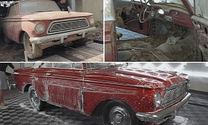 Seemingly Hopeless 1962 Rambler American Comes Back to Life After First Wash in 33 Years